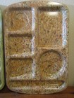 4 Vtg Prolon Ware Melmac Cafeteria divided Lunch Trays — photo 6