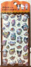 Sanrio Character Restaurant Puffy Sticker Hello Kitty My Melody Pochacco JAPAN