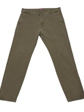 LEVIS GREEN OLIVE 35x29 XX CHINO STANDARD TAPER STRETCH PANTS MENS PREOWNED