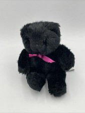 Russ Blacky Teddy Bear 8  5405 Black Plush Stuffed Animal B1