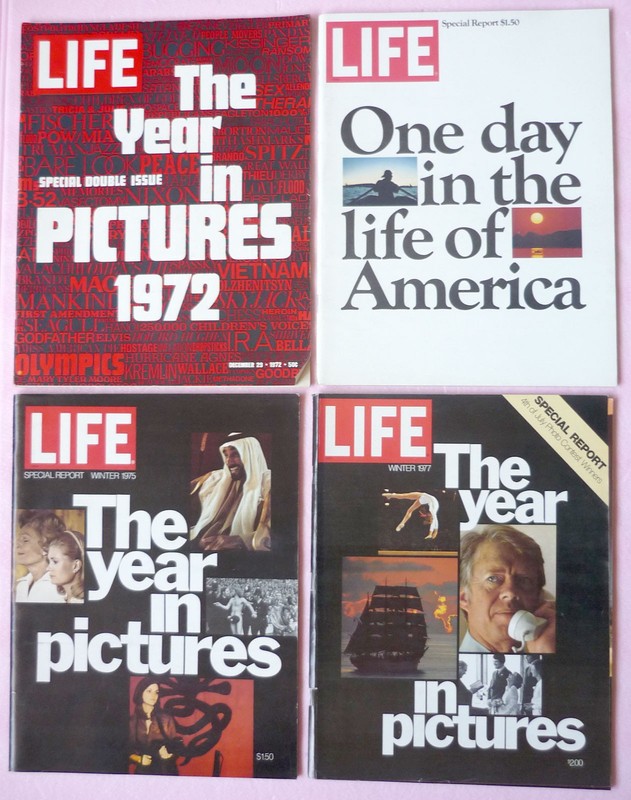 3 LIFE 1970s Years In Pictures (1=Last Weekly Issue)  +U.S. Day In Pictures Lot