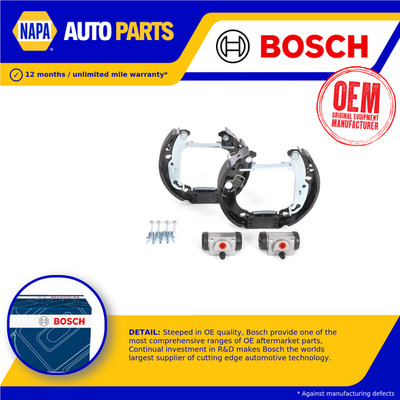 Brake Shoes Set fits FORD FIESTA Mk4 1.4 96 to 00 Bosch Top Quality Guaranteed