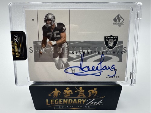 Howie Long #HL 2001 SP Authentic Sign of the Times card