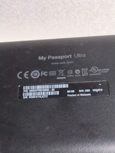 Western Digital WD My Passport Ultra 1TB Black External Hard Drive WDBGPUD010BBK - Picture 7 of 8
