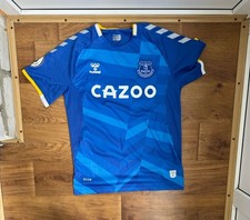 Everton Jersey 2021 2022 Mens M Blue Hunmel Football Jersey Shirt block core