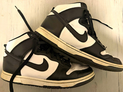 Nike Dunk High Herren Sneaker High Top Schnürung Schwarz/Weiß EU 43