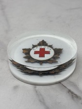 Canadian red cross blood donor plaque table medal Canada Paperweight