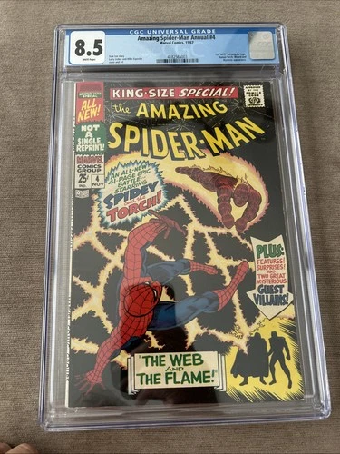 Amazing Spider-Man Annual #4 (1967) Silver Age Human Torch CGC 8.5