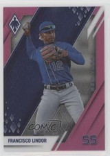 2022 Panini Chronicles Phoenix Pink 5/50 Francisco Lindor #23 o7m