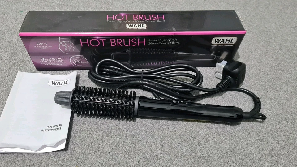 Wahl Hot Brush 26 mm barril de cerámica 200 ° C con punta Cool Touch y cable giratorio de 2,5 m Foto 3 de 4