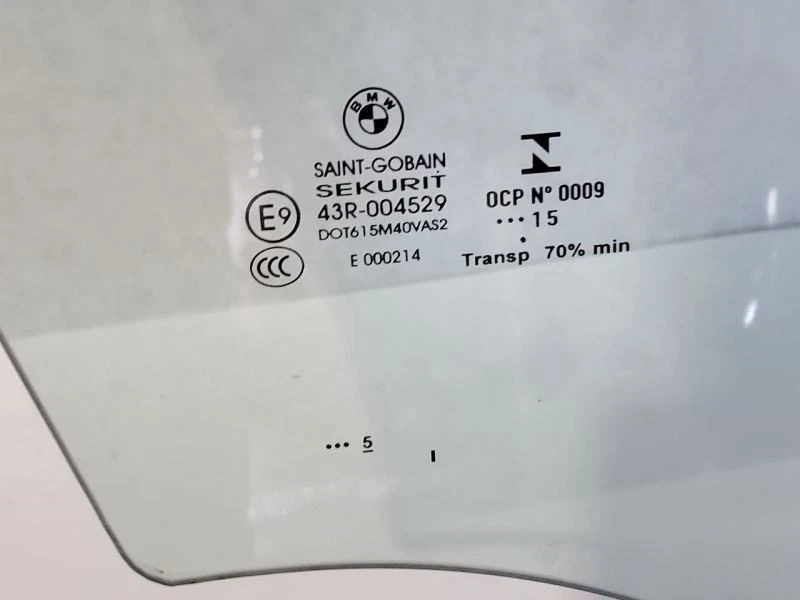 Vidro para porta dianteira direita do passageiro BMW X3 2011 2017 OEM - Imagem 3 de 4