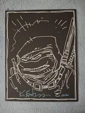 Kevin Eastman THE LAST RONIN  Original Art w/ COA - Signed - 11x14 Canvas - TMNT