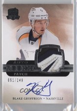 2011-12 Upper Deck The Cup Rookie 51/249 Blake Geoffrion #127 Patch Auto 2d8