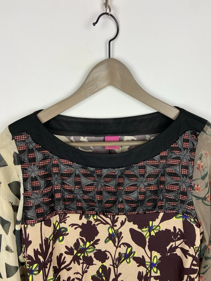 Save The Queen женщин Midi цветочные длинным рукавом платье Sz S - Изображение 3 из 4