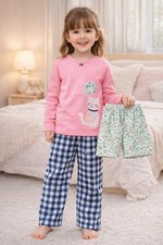 Carter's Kid Girls' 3 Piece Cat Jersey Pajamas Size 5