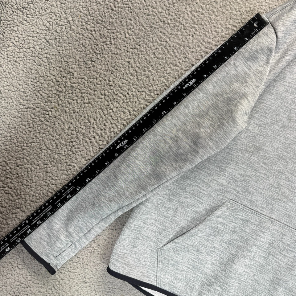 Sudadera Under Armour Storm gris jaspeado para mujer L suelta ColdGear agujeros para los pulgares Foto 3 de 4