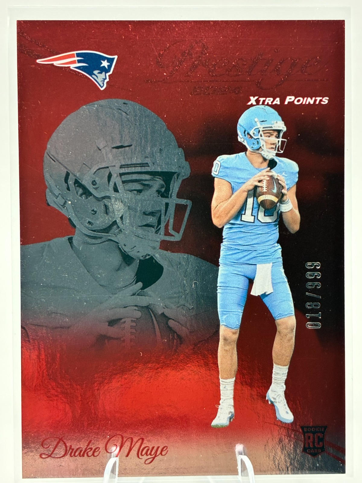 2024 Panini Prestige - Rookies Drake Maye #304 Xtra Points Red /999 (RC) MINT!