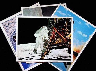Apollo 16 11 Liftoff Space Station Skylab Nasa 1979 Lot 4 Color Photos
