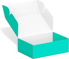 50 Pack Shipping Boxes 4"x6"x2", Corrugated Cardboard Small Box Mailer