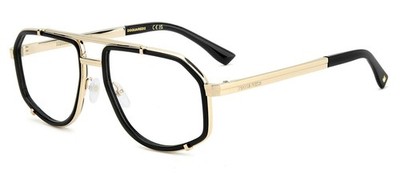 DSQUARED2 DSQ2 0191 - 2M2 Brillengestell Schwarz Gold