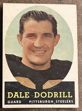 1958 Topps Set-Break # 46 Dale Dodrill EX Pittsburgh Steelers