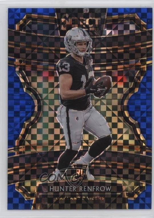2019 Panini Select Concourse Blue Prizm 145/175 Hunter Renfrow #33 Rookie RC 4l6