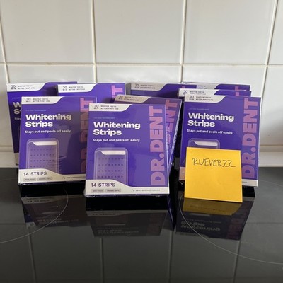 Original Dr Dent Purple Zahnaufhellungsstreifen 7 Behandlungen Packung mit 14 Streifen