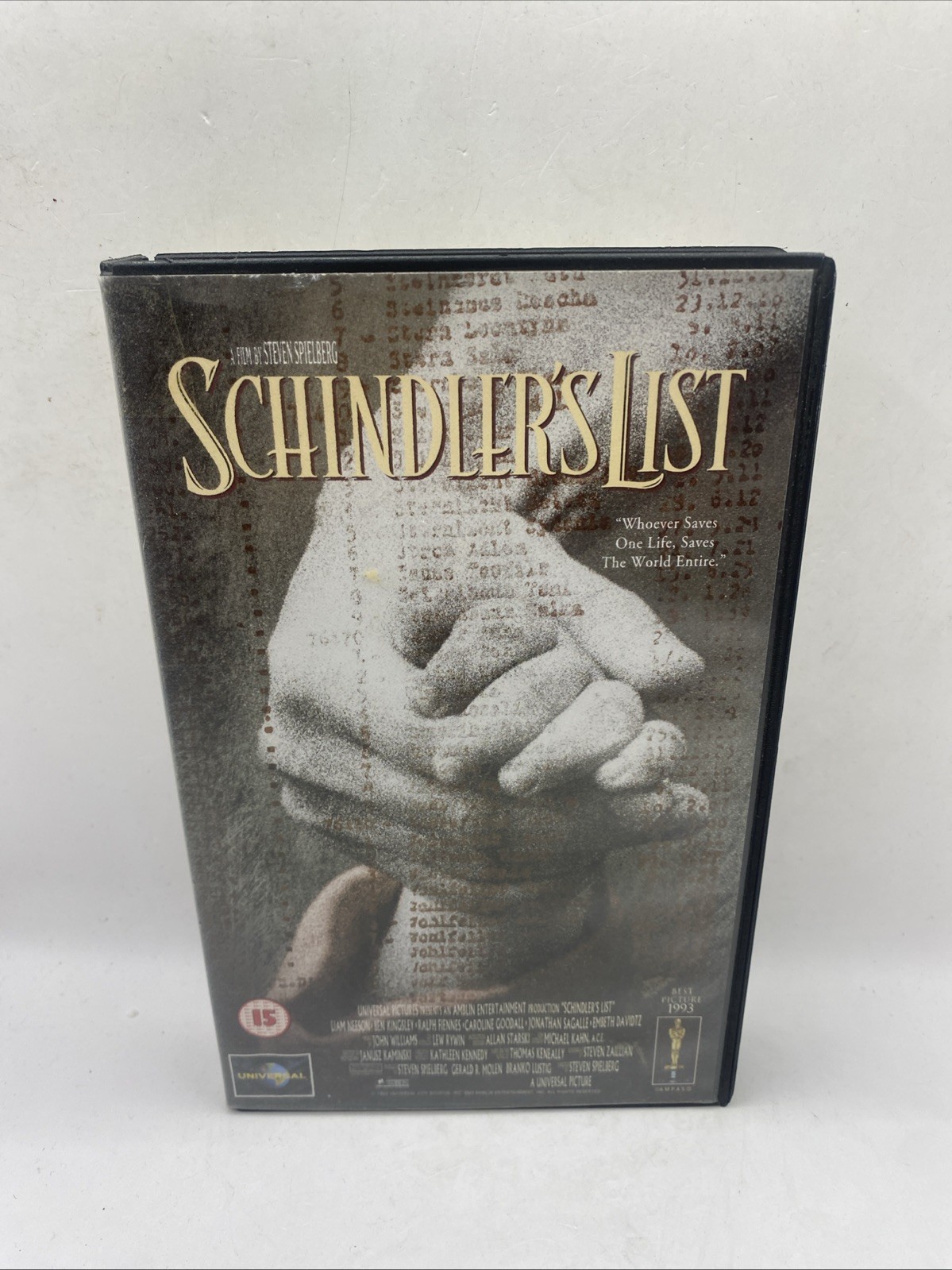 Schindler’s List VHS Big Box Video Tape Ex Rental