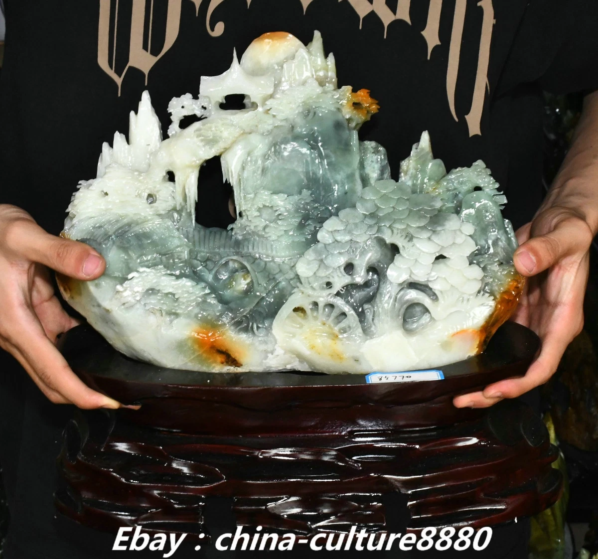 古董玉树在中国风雕像、雕像| eBay