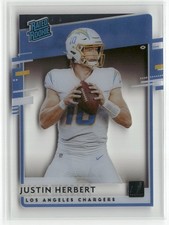 2020 Chronicles #RR-JH Justin Herbert Clearly Donruss Rated Rookies ☘️268