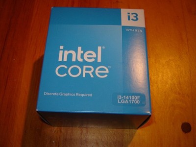 Intel Raptor Lake Refresh Core i3-14100F LGA 1700, 4.7GHz, 12MB Cache Processor