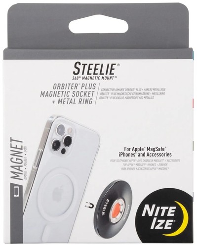 Nite Ize Steelie 360° Magnetic Mount Orbiter Plus Magnetic Socket + Metal Ring - 第 1/5 張圖片