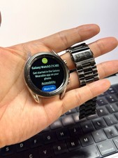 Samsung Galaxy Watch 3 45mm Mystic Black SM-R845U Green Tint  23655