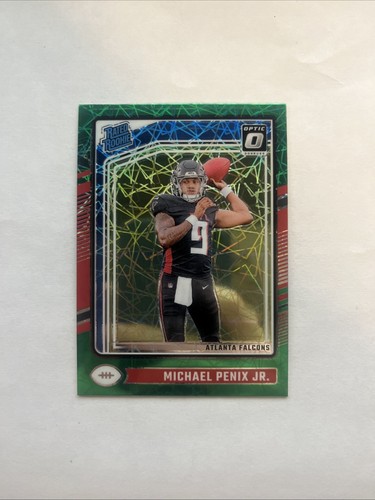 2024 Donruss Optic #279 Michael Penix Jr. RC Rated Rookie Card SP Green Hyper