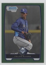 2012 Bowman Chrome Prospects Rack Pack Green Refractor Felipe Vazquez Rivero sh7