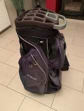 Ping Traverse Golf Cart Bag 14-Way, Black, Rainhood, Strap