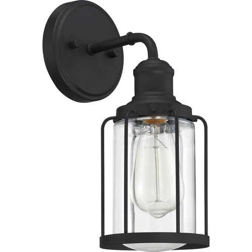 Ludlow 1-Light Bathroom Vanity Light in Earth Black - Picture 2 of 5