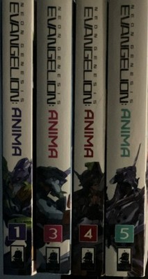 Neon Genesis Evangelion: Anima Manga Softcover Comic Lot Volumes 1, 3, 4, 5