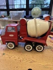 Tonka Red Cement Mixer Steel Truck Metal Toy 1960s Vintage