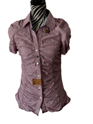 WOW!Marken Luxus Original Da. Hemd KHUJO Bluse Shirt Gr. M Stretch NEU!