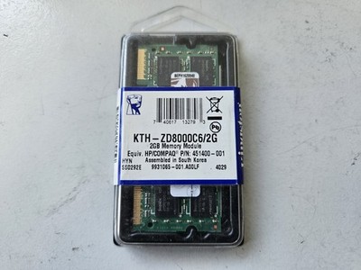 Kingston 2GB DDR2-800MHz PC2-6400 CL6 200-Pin SoDimm (KTH-ZD8000C6/2G) NEU