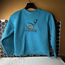 vintage 90s Jacksonville Jaguars NFL Fleece Pullover Sweatshirt Women s Small