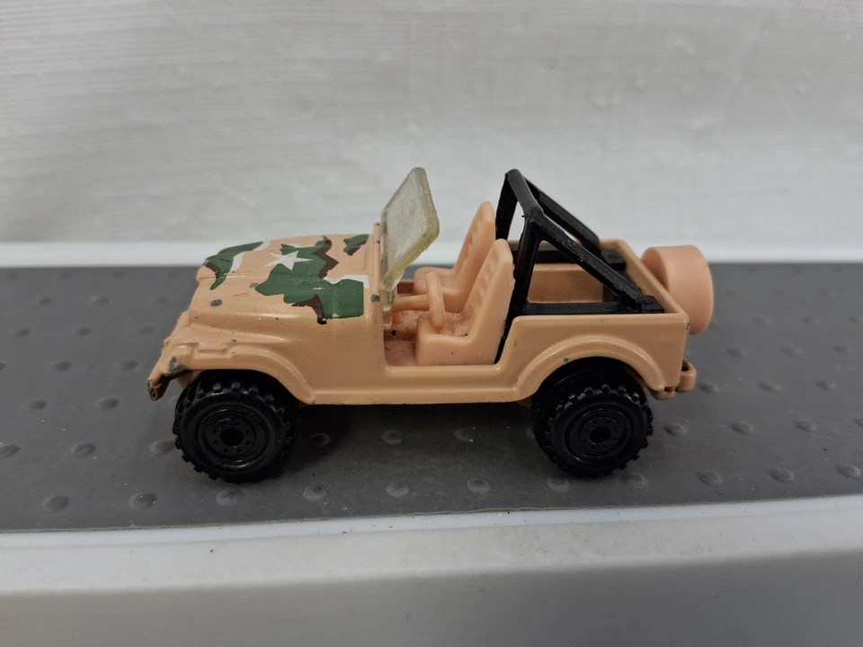 Hot Wheels Action Command Jeep Camouflage Tan Die Cast - Image 2 of 4