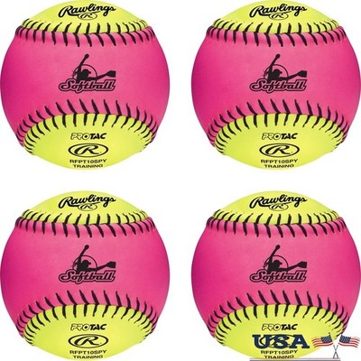 10 Inch Fastpitch Softballs Training Ages 8 & Under Beginner Recreational Use