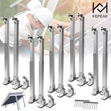10Pcs 5 Set Solar Panel Stand Mounting Brackets Adjustable Tilt Fixing Roof Wall