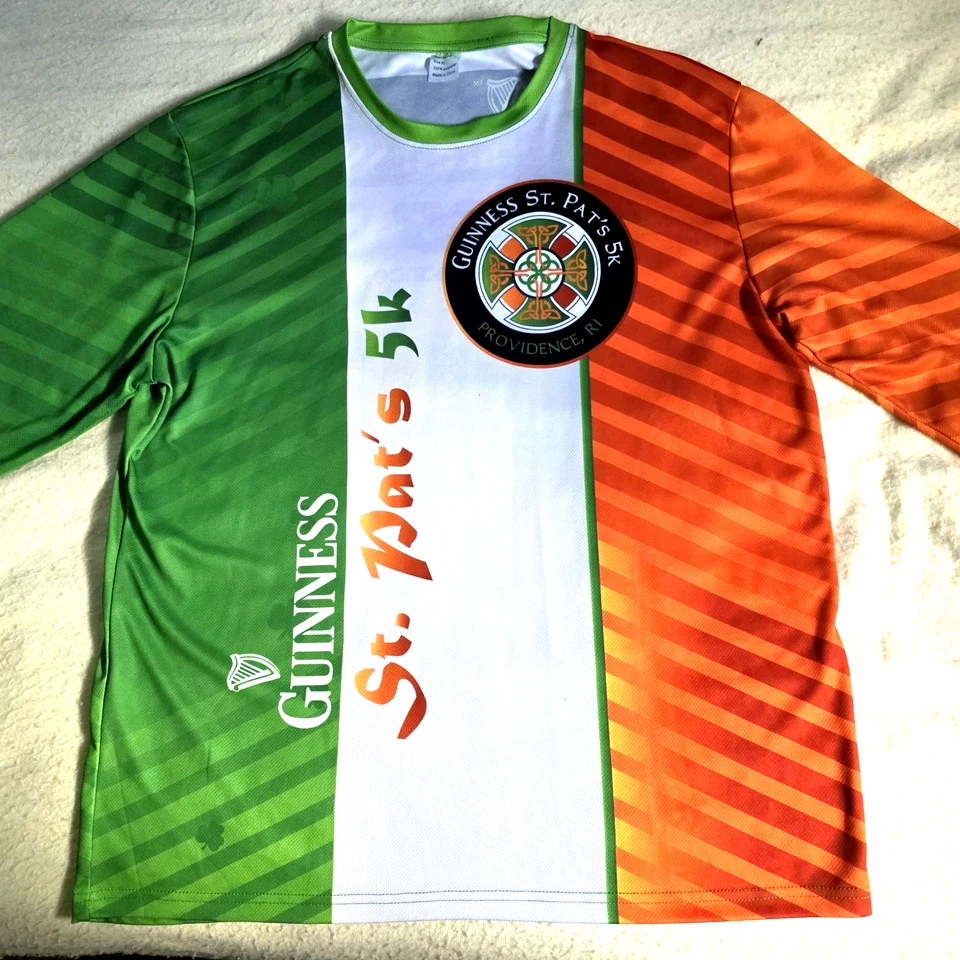 Camiseta Irlandesa Irlanda Celta Guinness New Balance 5K Carretera Carrera Manga Larga XL Foto 2 de 4