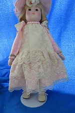 PINK PEARLS by MARIAN YU Collection LIMITED EDITION Porcelain Doll 