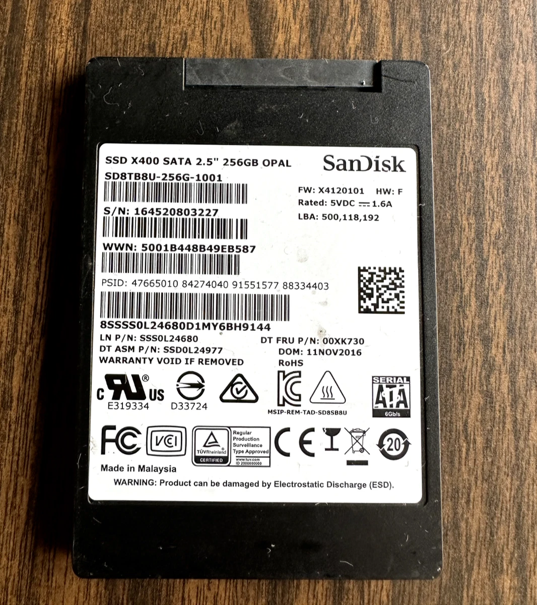 Sandisk x400 2.5 7mm 256gb sale
