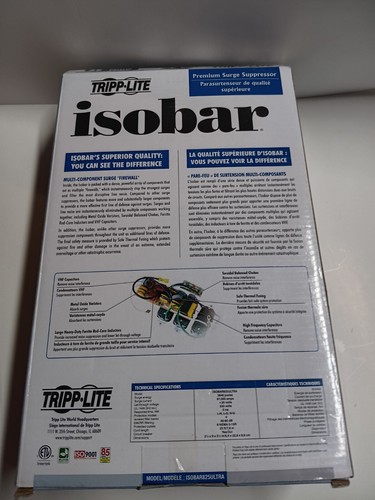 Tripp Lite ISOBAR825 Ultra Surge Protector BX1 - Photo 2/4