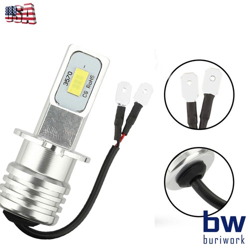 2Pcs H3 LED FOG Light Bulbs combo 6000K White - Picture 5 of 6
